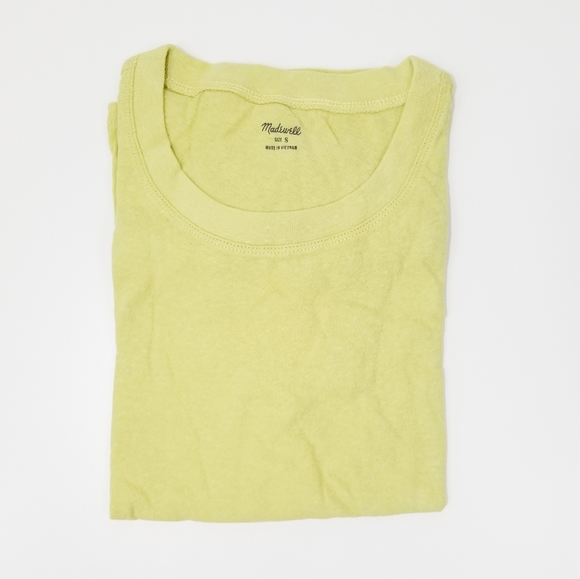 Madewell Drawstring T-Shirt Yellow - Picture 3 of 3